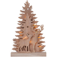 Thumbnail for XMAS FAUNA TREE/REINDEER DEC WOOD