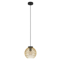 Thumbnail for VENEZUELA PENDANT LIGHT 1X40W E27 BLACK/GOLD SMALL