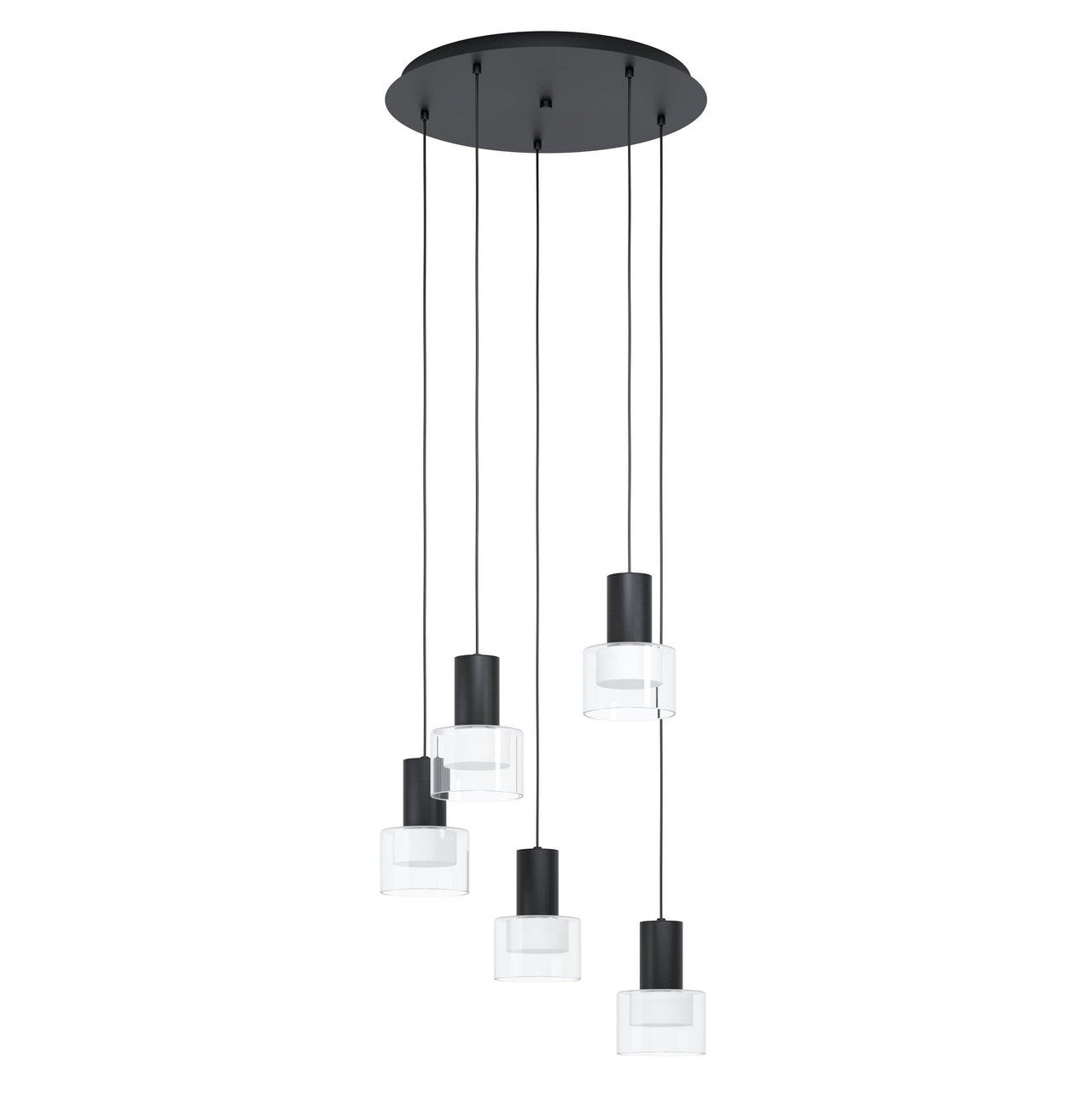 MOLINEROS PENDANT LIGHT 5X5W GU10 LED TRI-COL BLACK 