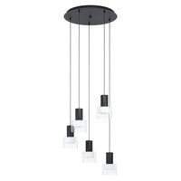 Thumbnail for MOLINEROS PENDANT LIGHT 5X5W GU10 LED TRI-COL BLACK 