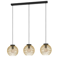Thumbnail for VENEZUELA PENDANT LIGHT 3X40W E27 BLACK/GOLD 