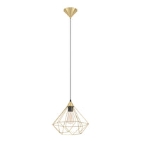 Thumbnail for TARBES PENDANT LIGHT 1X60W E27 BRASS MATT LARGE