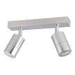 FREMANTLE EXTERIOR WALL LIGHT 2X5W LED TRI-COL TITANIUM BAR 