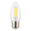 4W E27 3000K DIM LED CANDLE CLEAR 