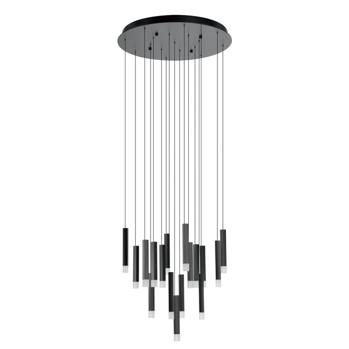 ESTANERIOS PENDANT LIGHT 17X2.9W LED 3000K BLACK 