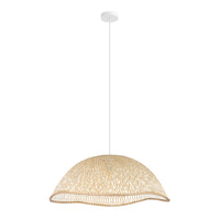 Thumbnail for SAMBERUCONA PENDANT LIGHT 1X40W E27 CANE NAT WIDE 