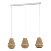 Thumbnail for ALDERNEY PENDANT LIGHT 3X40W E27 NATURAL 