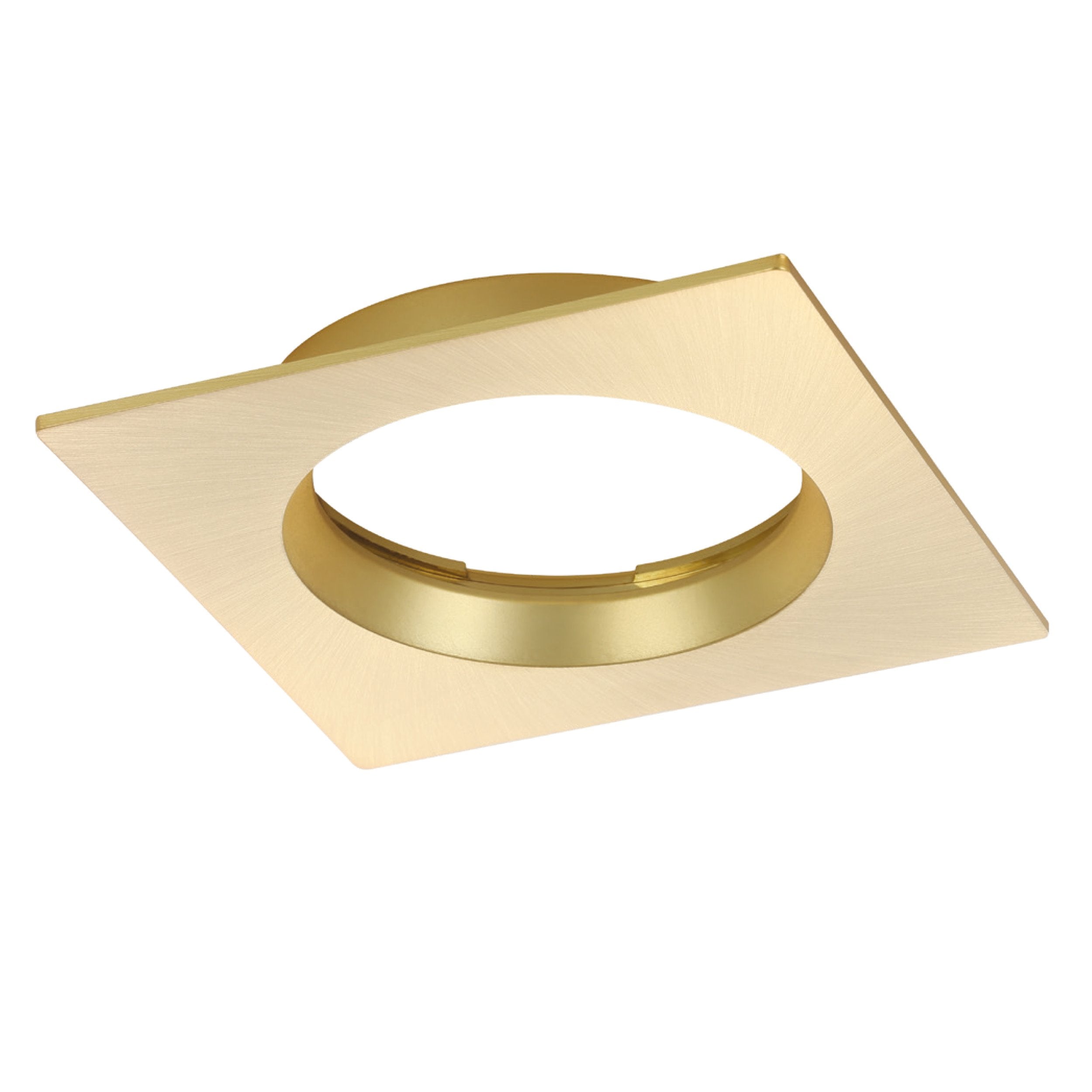 ROYSTAR DOWNLIGHT TRIM RECESS SQ BRASS MATT 