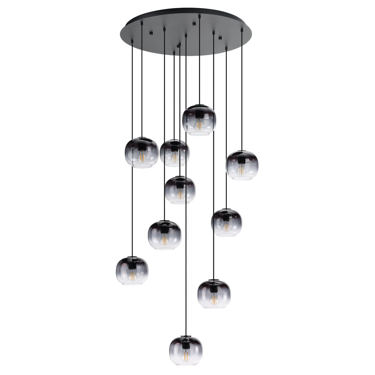 OILELLA PENDANT LIGHT 10X40W E27 BLACK/BLACK TR 