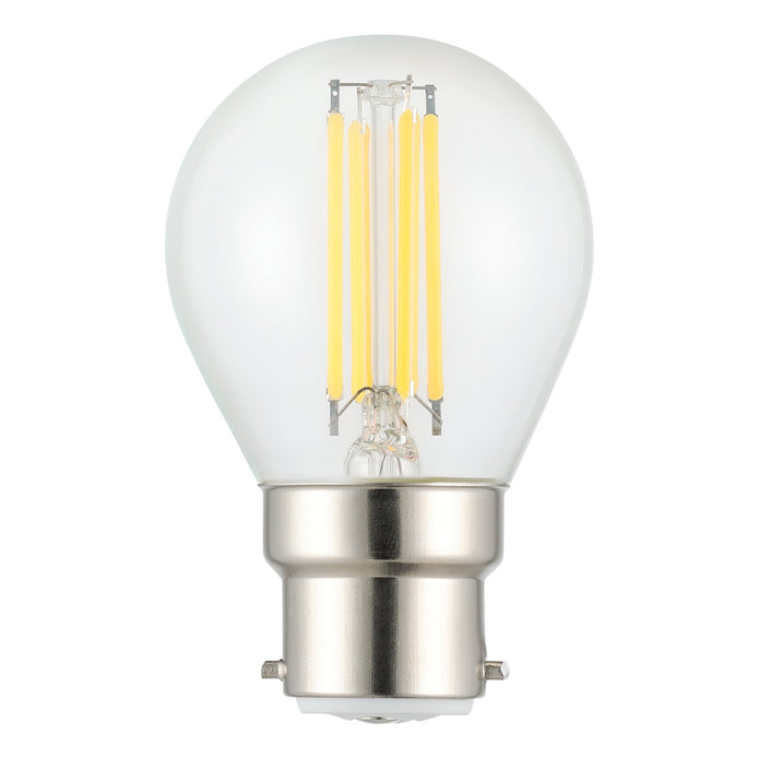 4W B22 3000K DIM LED FANCY ROUND CLEAR 