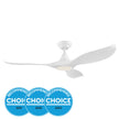 White Eglo Noosa 52 inch DC Ceiling Fan with Light - 202971