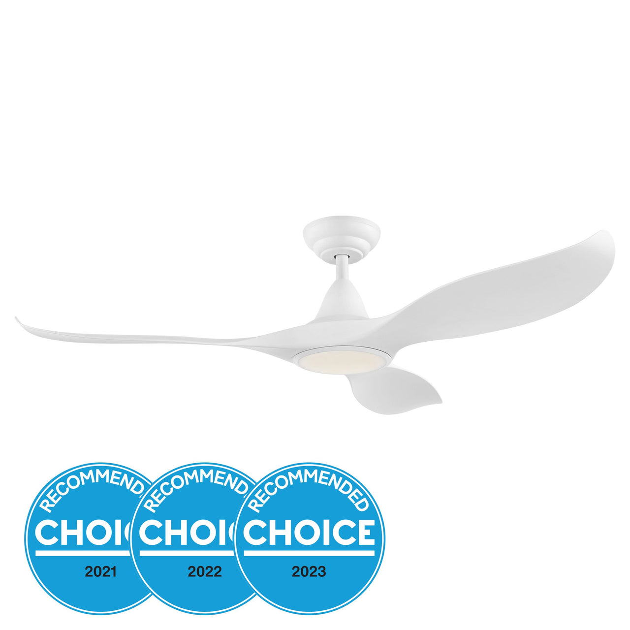 White Eglo Noosa 52 inch DC Ceiling Fan with Light - 202971