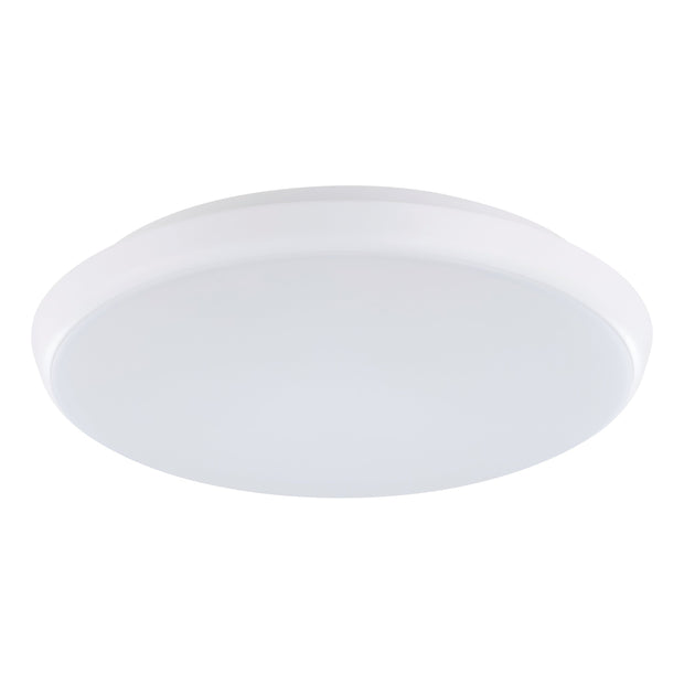 OLLIE 2 OYSTER 12W/15W LED TRI-COL WHITE 250MM 