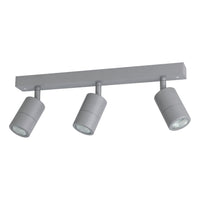 Thumbnail for FREMANTLE EXTERIOR WALL LIGHT 3X5W LED TRI-COL SILVER BAR 