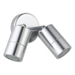 FREMANTLE EXTERIOR WALL LIGHT 2X5W LED TRI-COL TITANIUM ADJUSTABLE 