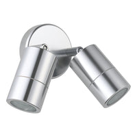 Thumbnail for FREMANTLE EXTERIOR WALL LIGHT 2X5W LED TRI-COL TITANIUM ADJUSTABLE 
