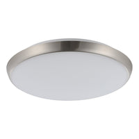 Thumbnail for OLLIE 2 OYSTER 12W/15W LED TRI-COL SATIN NICKEL 250MM 