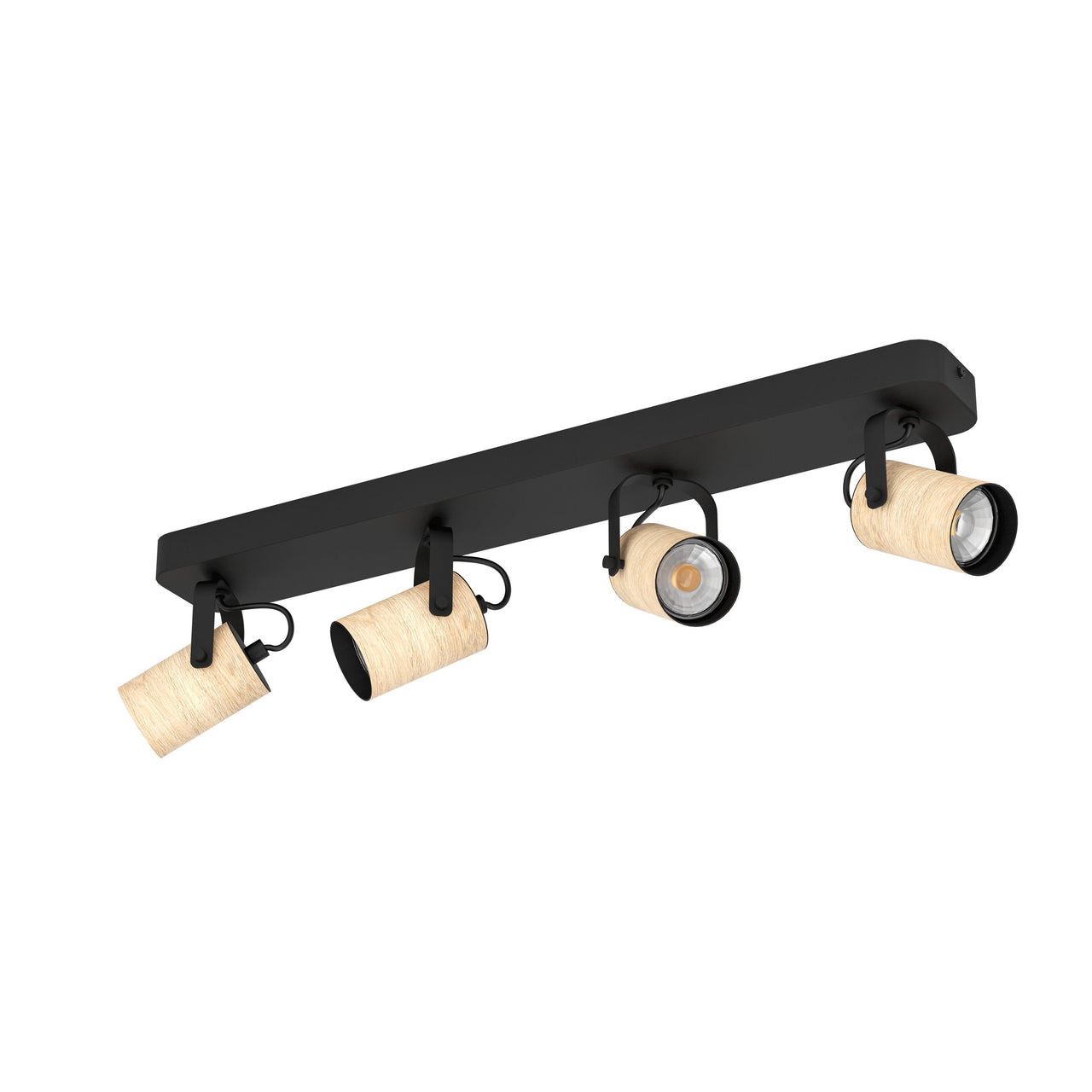 CAYUCA SPOT LIGHT 4X5W GU10 LED 4000K BLACK/WOOD 