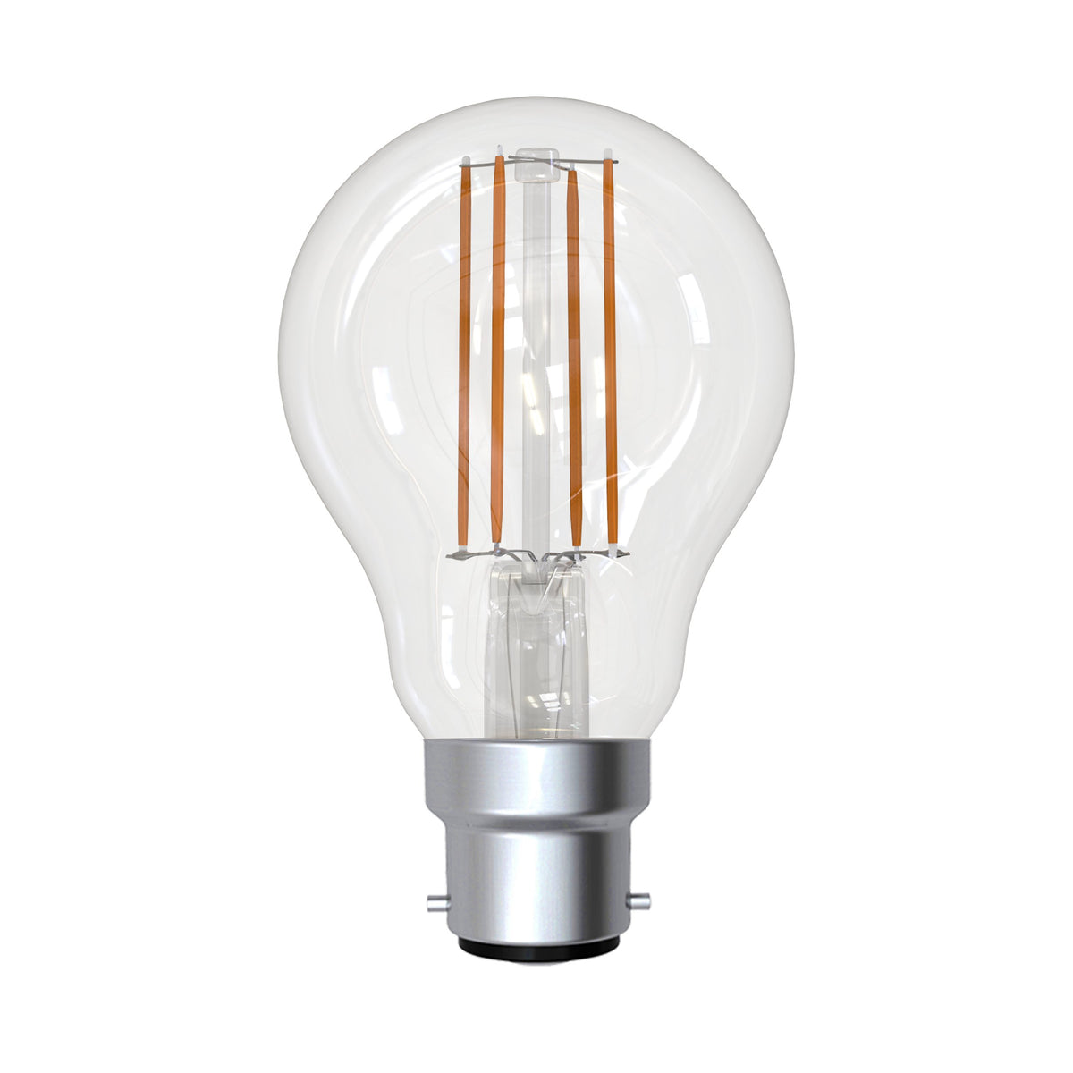 7.5W B22 2700K DIM LED A60 CLEAR 