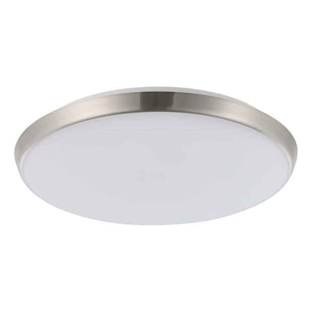 OLLIE 2 OYSTER 18W/25W LED TRI-COL SATIN NICKEL 300MM 