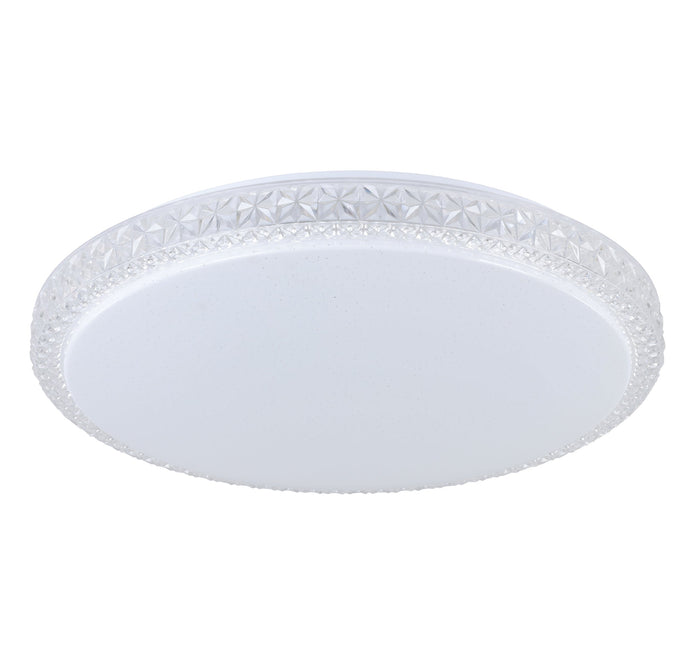 DELILAH OYSTER 24W LED TRI-COL OPAL/CRYSTAL EFFECT 