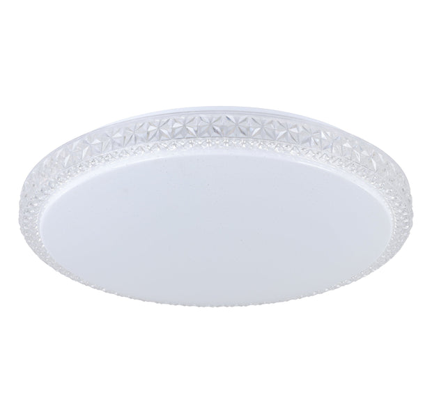 DELILAH OYSTER 24W LED TRI-COL OPAL/CRYSTAL EFFECT 