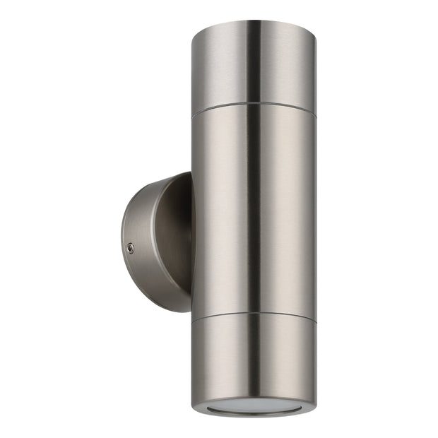 FREMANTLE EXTERIOR WALL LIGHT 2X5W LED TRI-COL 316 STAINLESS STEEL UP/