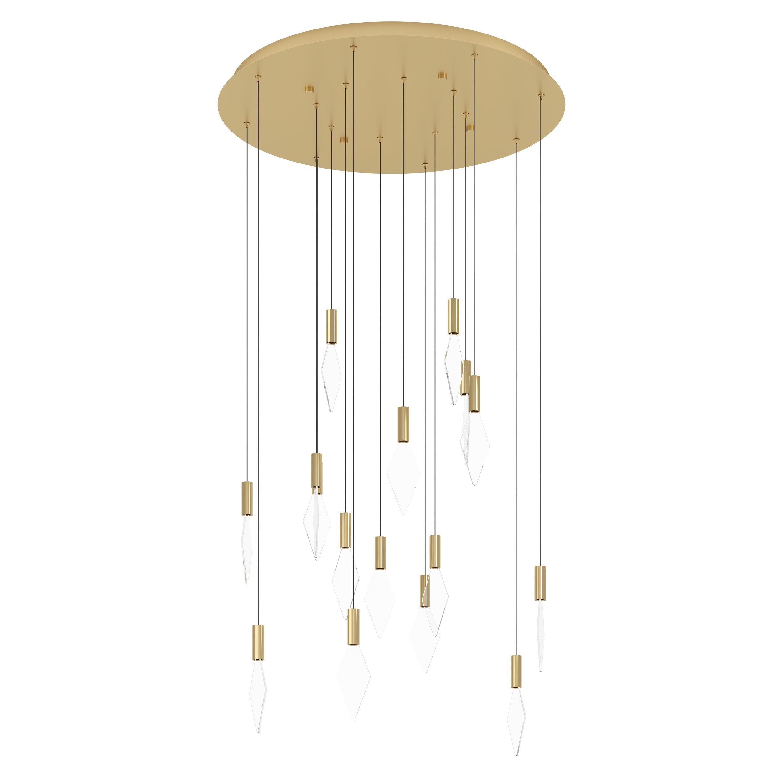 MIRADOR PENDANT LIGHT 16X3W LED 3000K BRASS ROUND 