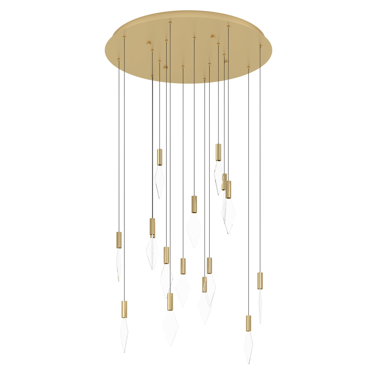 MIRADOR PENDANT LIGHT 16X3W LED 3000K BRASS ROUND 