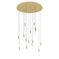Thumbnail for MIRADOR PENDANT LIGHT 16X3W LED 3000K BRASS ROUND 
