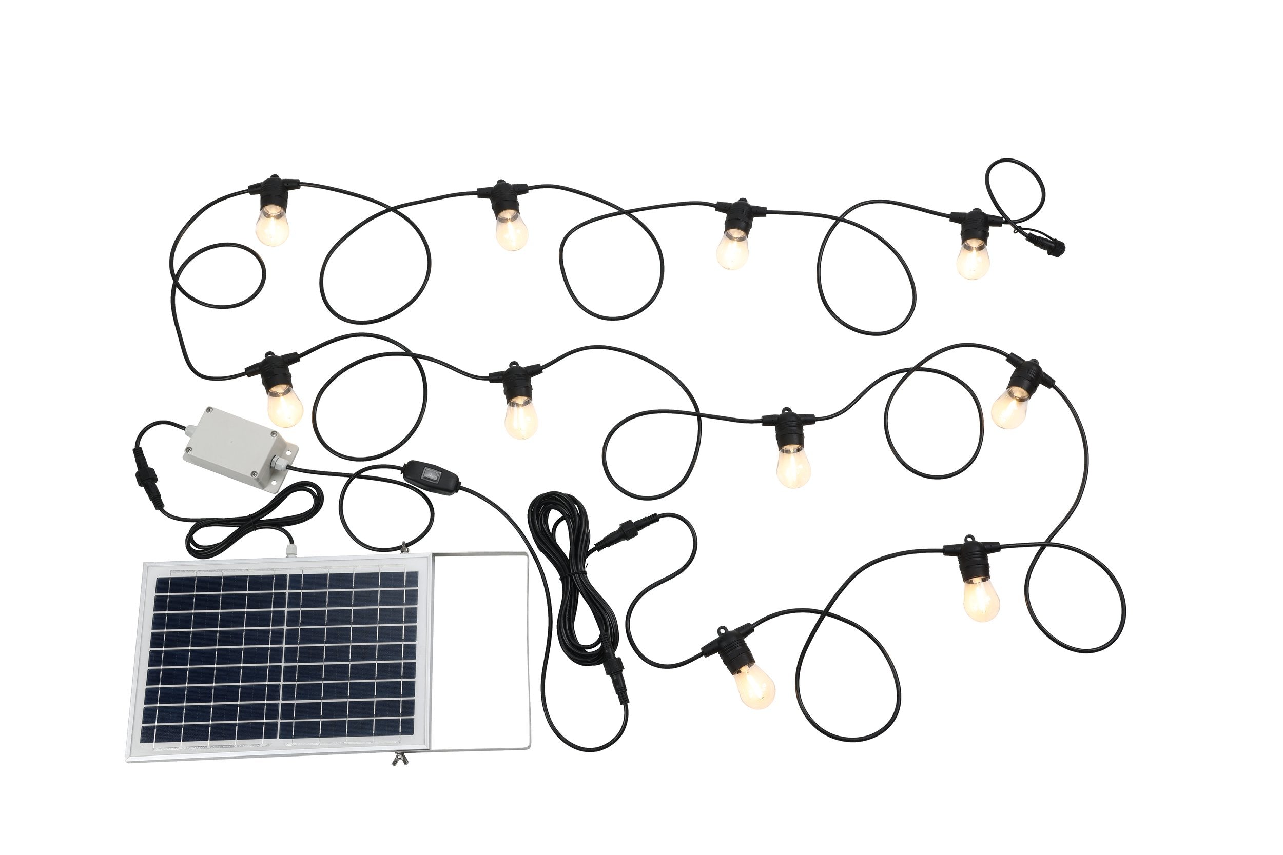 FESTOON 2 SOLAR KIT 10XE27 12V 2700K BLACK
