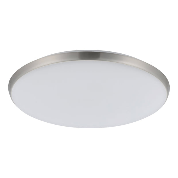 OLLIE 2 OYSTER 28W/35W LED TRI-COL SATIN NICKEL 400MM 