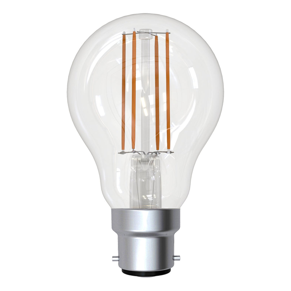 9W B22 5000K DIM LED A60 CLEAR 