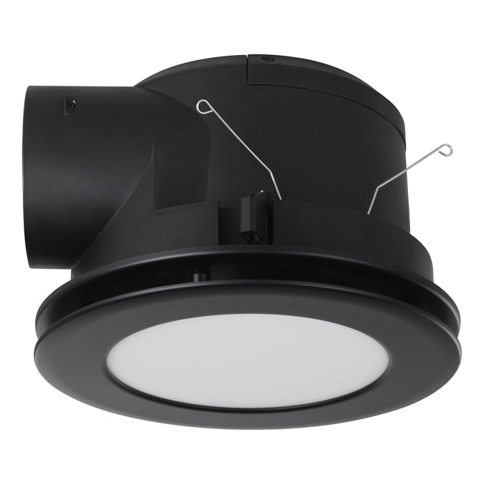 SAMBERA EX FAN/LIGHT RND 10W LED TRI-COL BLACK 