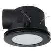 SAMBERA EX FAN/LIGHT RND 10W LED TRI-COL BLACK 