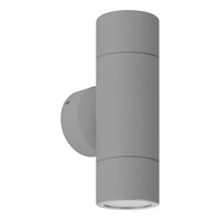 Thumbnail for FREMANTLE EXTERIOR WALL LIGHT 2X5W LED TRI-COL SILVER UP/DOWN