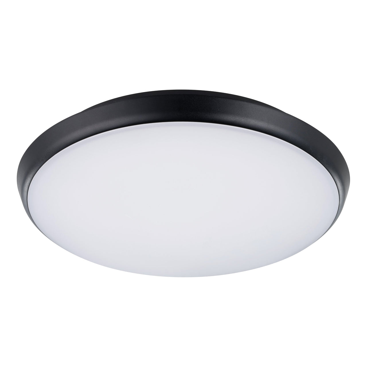OLLIE 2 OYSTER 12W/15W LED TRI-COL BLACK 250MM 