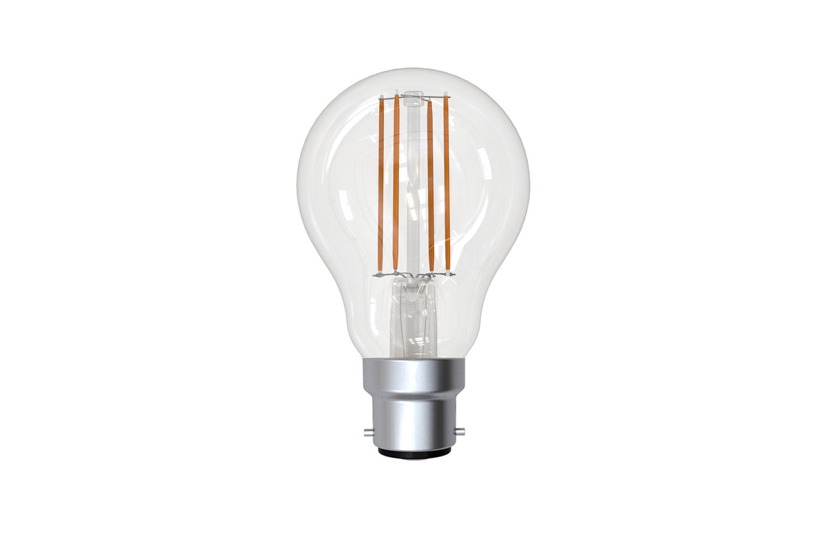 7.5W B22 5000K DIM LED A60 CLEAR 
