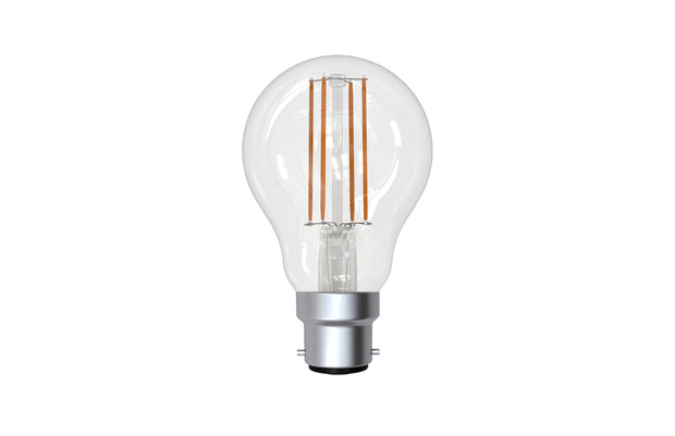 7.5W B22 5000K DIM LED A60 CLEAR 