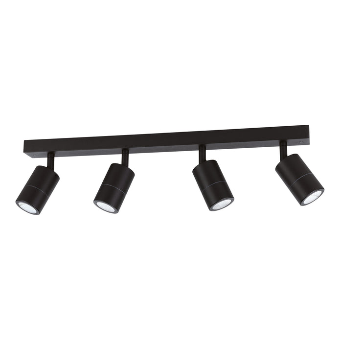 FREMANTLE EXTERIOR WALL LIGHT 4X5W LED TRI-COL BLACK BAR 