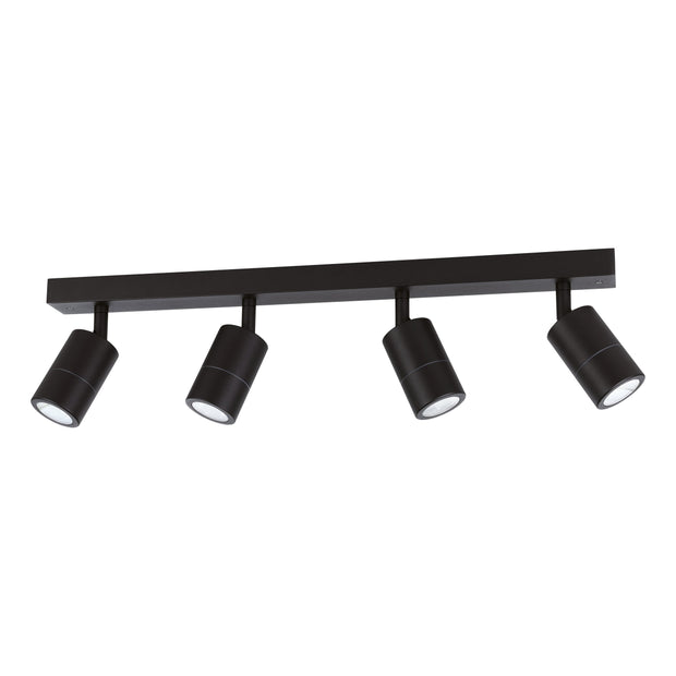 FREMANTLE EXTERIOR WALL LIGHT 4X5W LED TRI-COL BLACK BAR 