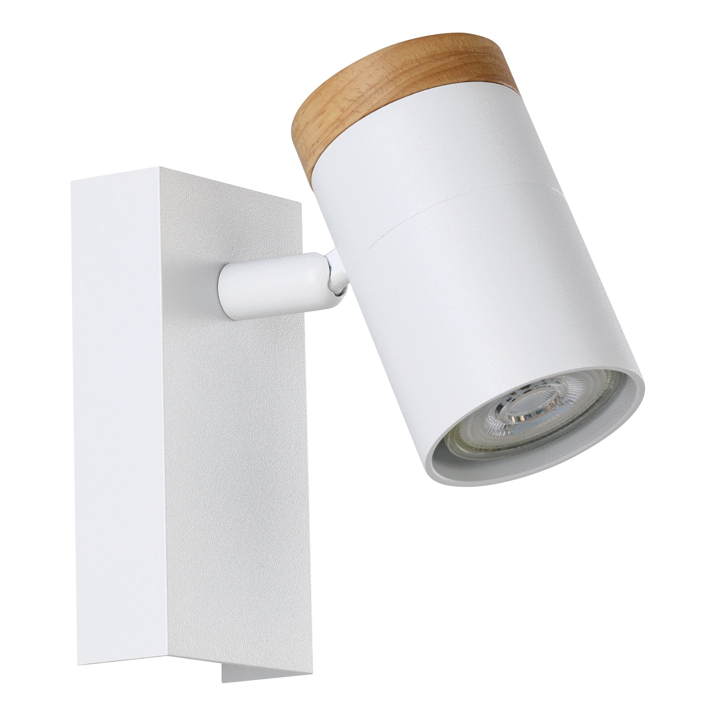 CARTAGENA SPOT LIGHT 1X5W LED 4000K WHITE/WOOD