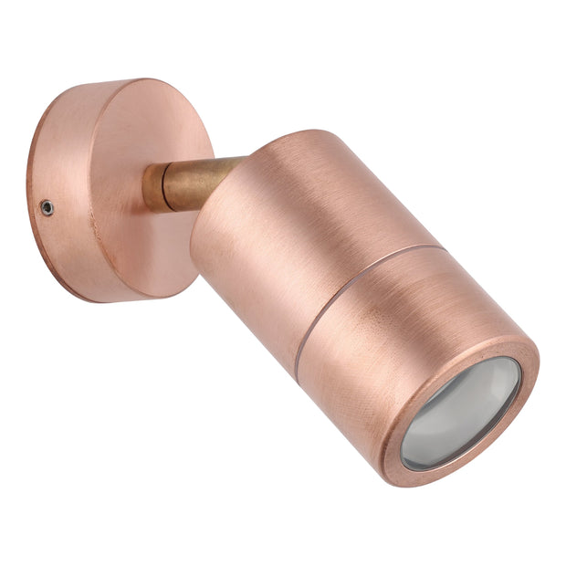 FREMANTLE EXTERIOR WALL LIGHT 1X5W LED TRI-COL COPPERPER ADJUSTABLE 