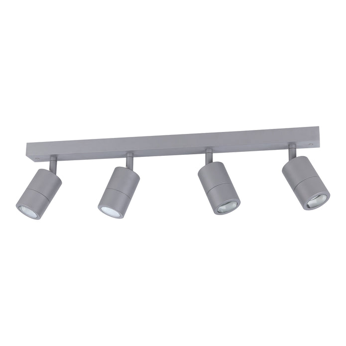 FREMANTLE EXTERIOR WALL LIGHT 4X5W LED TRI-COL SILVER BAR 