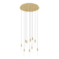 Thumbnail for MIRADOR PENDANT LIGHT 10X3W LED 3000K BRASS ROUND 