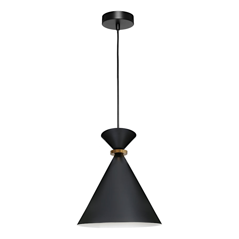 Julia 1 Light Small Pendant Black