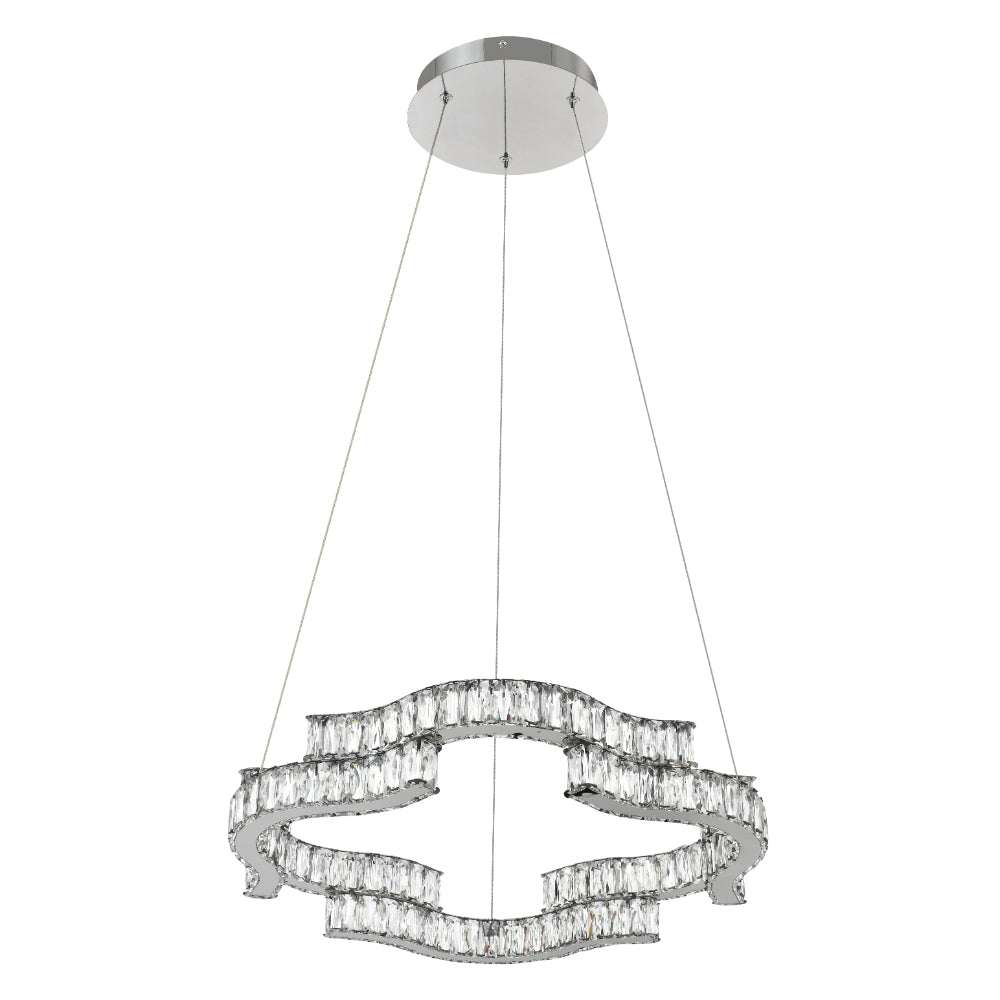 Jura Gold or Chrome 36W CCT 1 Tier LED Pendant