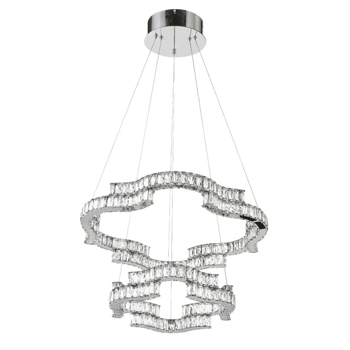 Jura Gold or Chrome 100W CCT 2 Tier LED Pendant