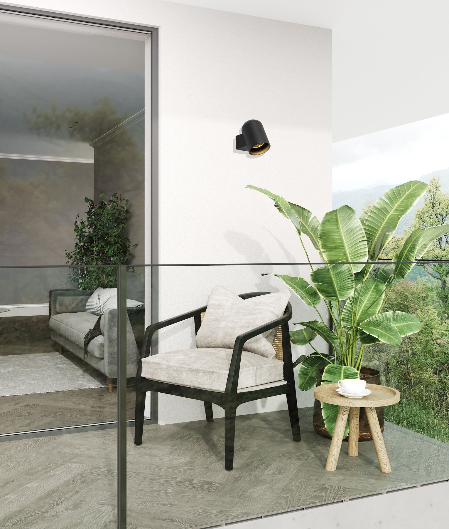 KEILA: Exterior Oval Surface Mounted Wall Lights IP65