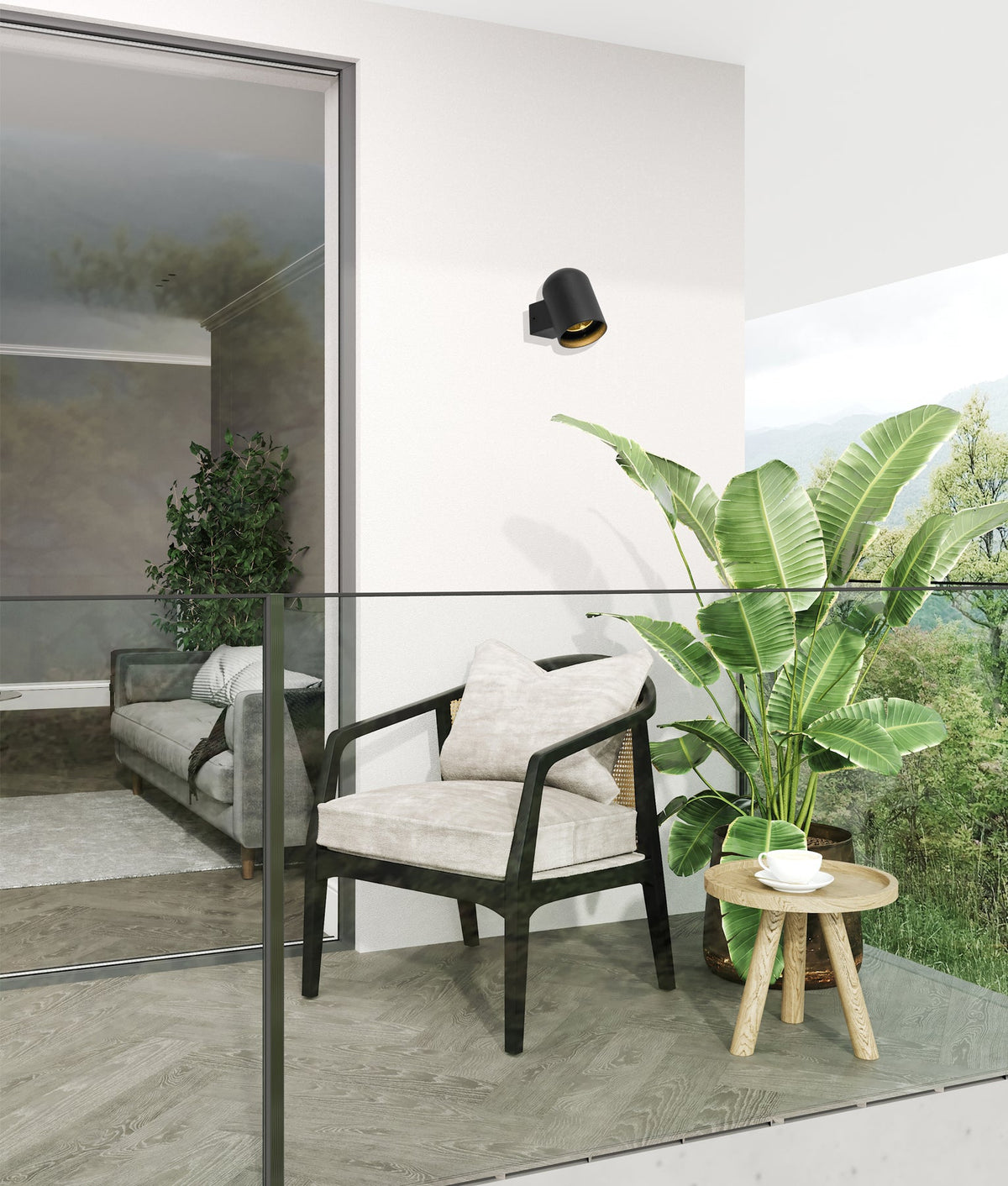KEILA: Exterior Oval Surface Mounted Wall Lights IP65